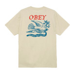 OBEY PEACE DELIVERY DOVE TEE CREAM Μπεζ